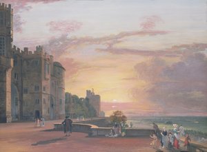Château de Windsor : Terrasse nord regardant vers l